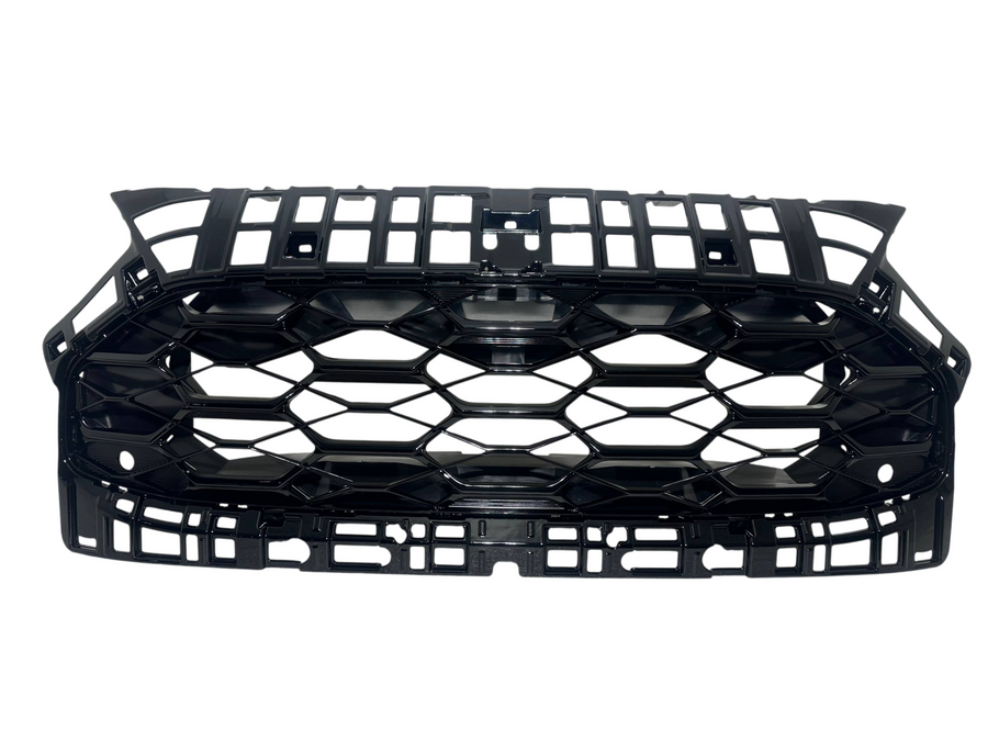 2023-2026 Honda HRV HR-V EX-L Front Bumper Upper Grille With Sensor Holes Honeycomb Gloss Black - Texas-e-parts