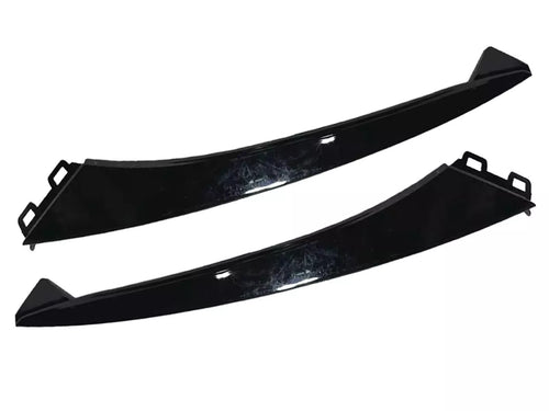 2018-2020 Honda Accord Headlight Lower Molding Trim Front Left Driver & Right Passenger Set Gloss Black - Texas-e-parts