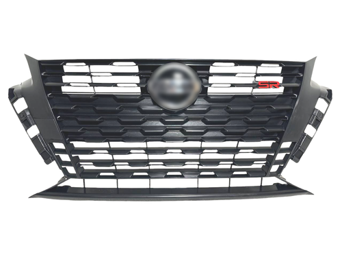2023-2024 Nissan Altima SR Front Bumper Grille Gloss Black - Texas-e-parts