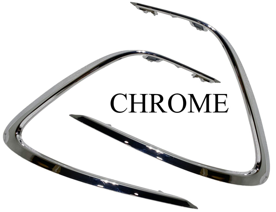 2021 2022 2023 Toyota Camry LE XLE Front Bumper Side Chrome Molding Trim Left Driver Right Passenger Set - Texas-e-parts