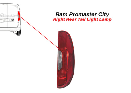 2015-2022 Ram Promaster City Rear Tail Light Lamp Right Passenger Side - Texas-e-parts