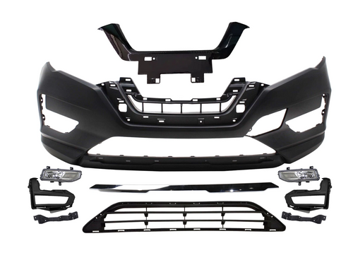 2017-2020 Nissan Rogue Front Bumper Cover Fog Light Lamp Cover Bracket Lower Chrome Grille Molding Trim NI1000316 NI1036108