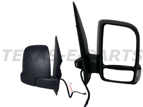 2019-2022 Mercedes Benz & Freightliner Sprinter 1500 2500 3500 Power Side Rear View Mirror Heated Signal Short Arm Right Passenger Side - Texas-e-parts