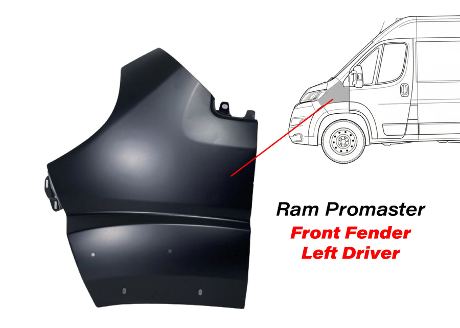 2014-2022 Ram Promaster Front Fender Panel Left Driver Side - Texas-e-parts