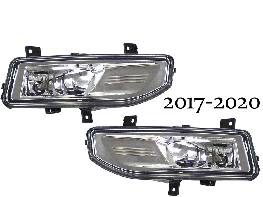 2017 2018 2019 2020 Nissan Rogue Front Bumper Fog Light Lamp Left Driver & Right Passenger Set - Texas-e-parts