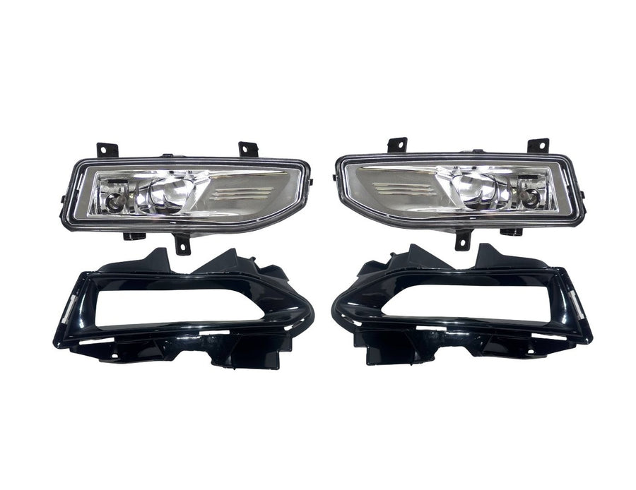 2023 2024 2025 Nissan Versa S SR SV Front Bumper Fog Light Lamp With Cover Left Driver & Right Passenger Set
