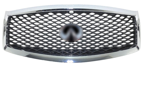2015-2019 Infiniti Q70 Q70L Front Bumper Upper Grille With Camera Option - Texas-e-parts