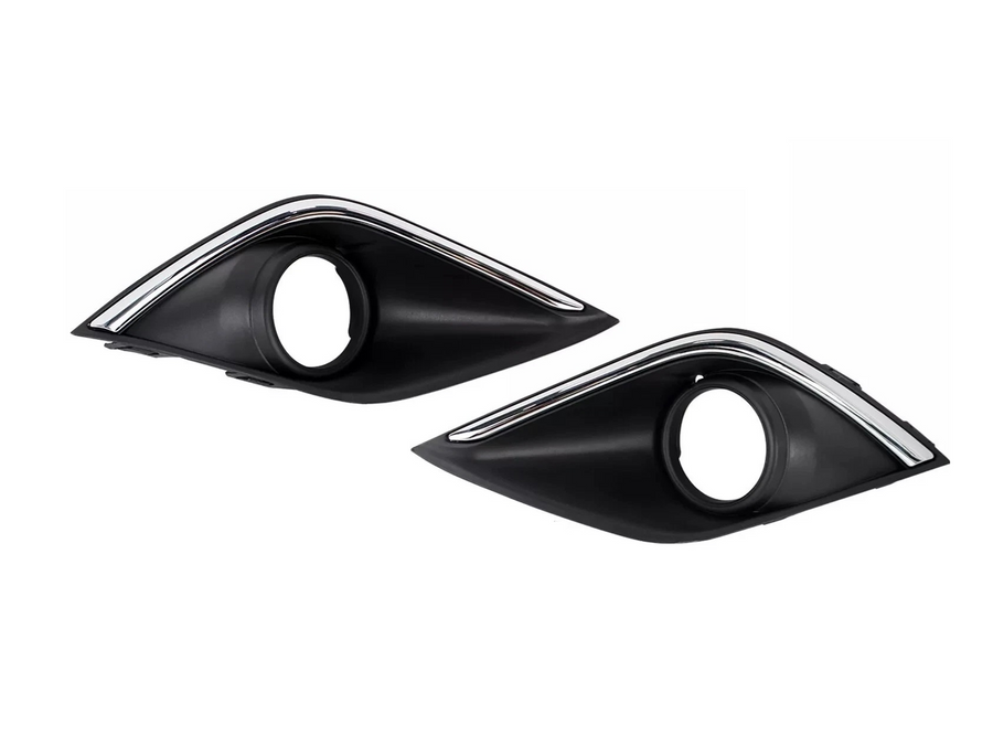 2016-2020 Mitsubishi Outlander Front Bumper Fog Light Bezel Cover Left Driver & Right Passenger Set
