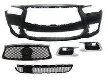 Load image into Gallery viewer, 2016 2017 2018 2019 2020 Infiniti QX60 Front Bumper Cover With Upper Lower Grille & Fog Covers - Texas-e-parts