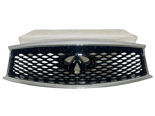 2014 2015 2016 2017 2018 2019 2020 Infiniti QX70 Front Bumper Upper Grille With Surround View Option