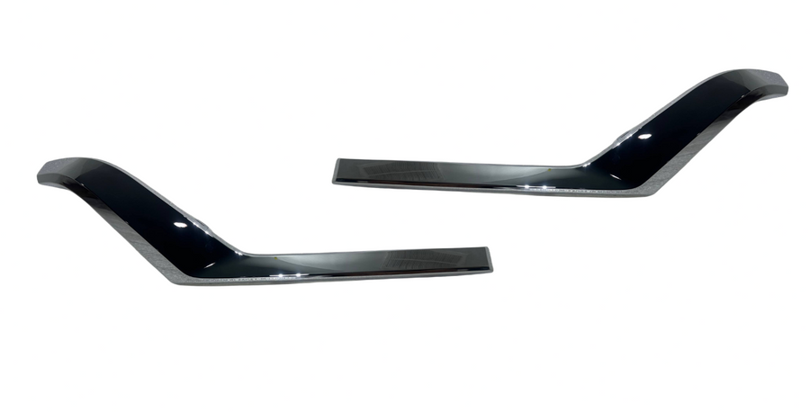 2018-2024 Infiniti QX80 Front Bumper Lower Chrome Molding Trim Left Driver & Right Passenger Set