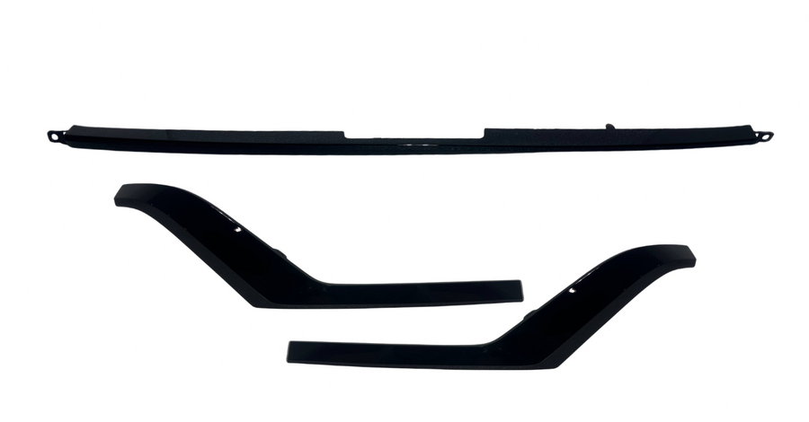 2018-2024 Infiniti QX80 Front Bumper Lower Molding Trim Left Driver Right Passenger Center Middle Gloss Black