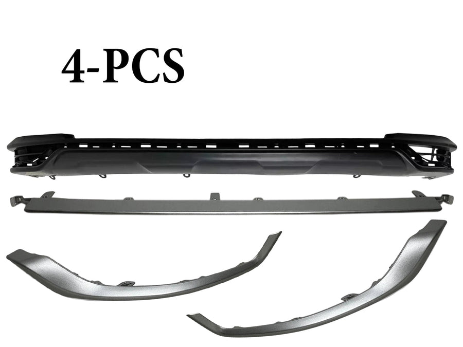2021-2024 Toyota Rav4 Prime XSE SE Left Right Center Front Bumper Side Trim Molding With Lower Cover 4-PCS - Texas-e-parts