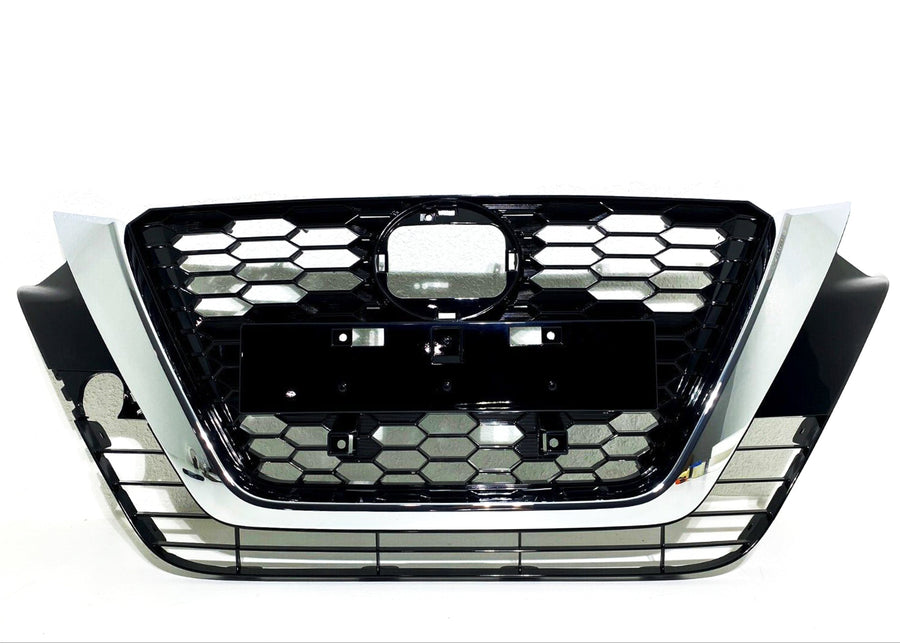 2019-2022 Nissan Altima Grille Front Bumper Upper Grill Chrome With License Plate Holder - Texas-e-parts
