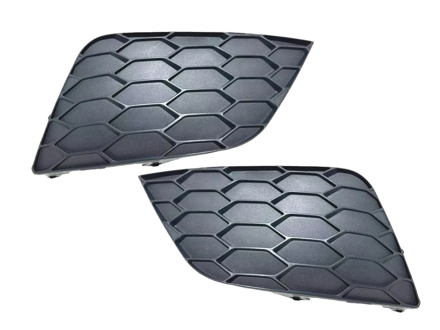 2016-2019 Nissan Sentra Front Bumper Fog Light Cover Left Driver & Right Passenger Set Honeycomb - Texas-e-parts