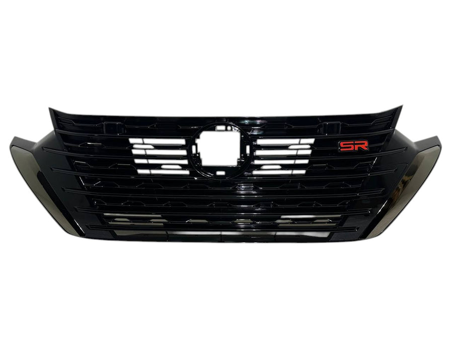 2024-2025 Nissan Sentra SR Grille Front Bumper Upper Grille Dark Chrome Trim Molding - Texas-e-parts