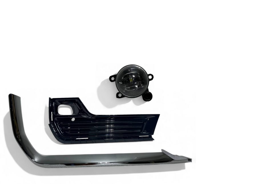 2022-2024 GMC Terrain Denali Right Front Bumper Fog Light Lamp Bezel Cover With Chrome Molding Trim Passenger Side - Texas-e-parts