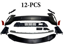 Load image into Gallery viewer, 2021 2022 2023 2024 Chevrolet Suburban Tahoe Front Bumper Cover With Lower Grille Air Vents Side Reflector Bumper Bracket Chrome Molding Trim 12-PCS