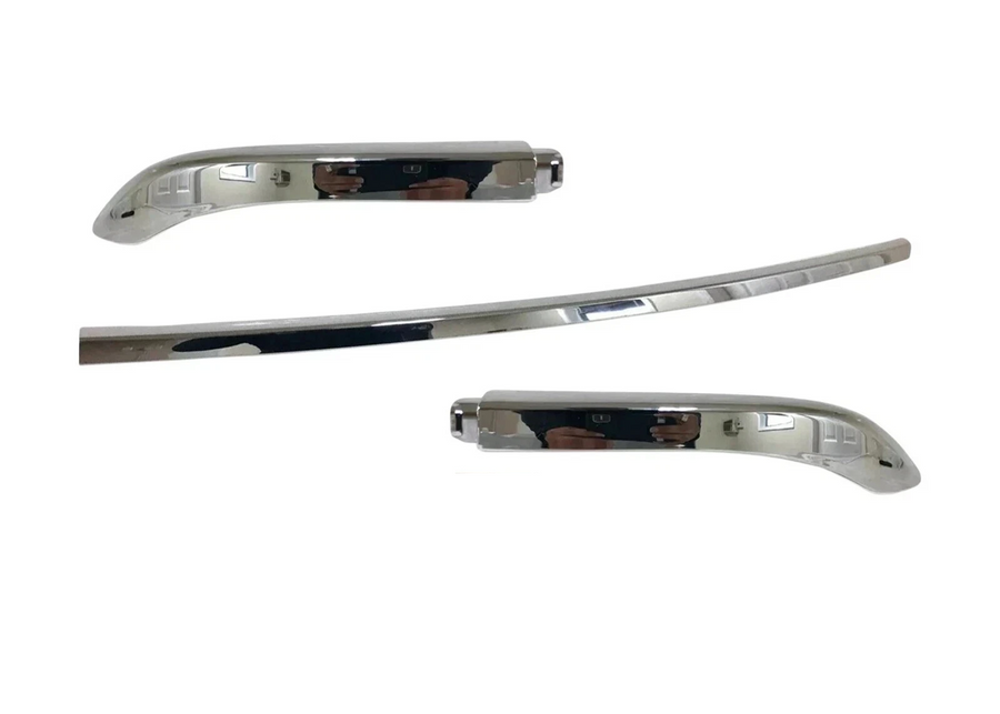 2015-2024 Nissan Murano Left Right Center Rear Bumper Chrome Molding Trim Set - Texas-e-parts