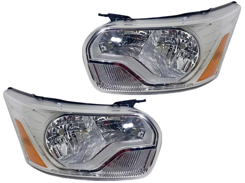 2015 2016 2017 2018 2019 2020 2021 2022 2023 2024 Ford Transit 150 250 350 350HD Headlight Lamp Front Left Driver Right Passenger Set - Texas-e-parts