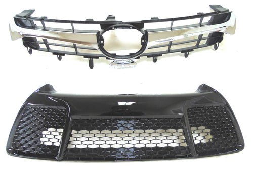 2015-2017 Toyota Camry Front Bumper Upper & Lower Grille - Texas-e-parts
