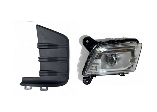 2019-2023 Chevrolet Silverado Right Front Bumper Fog Light Lamp LED With Cover Passenger Side - Texas-e-parts