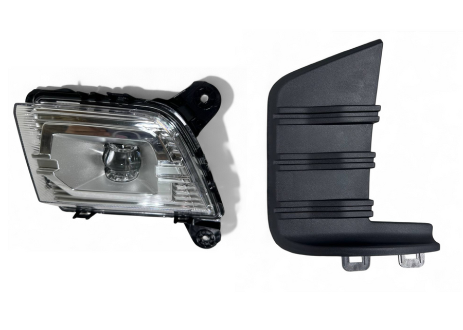 2019-2023 Chevrolet Silverado Left Front Bumper Fog Light Lamp LED With Cover Driver Side - Texas-e-parts