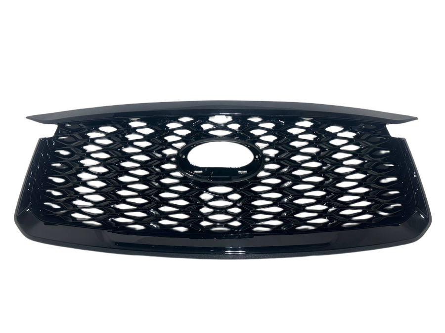 2021 2022 2023 2024 Infiniti QX60 Grille Front Bumper Upper Grille Gloss Black