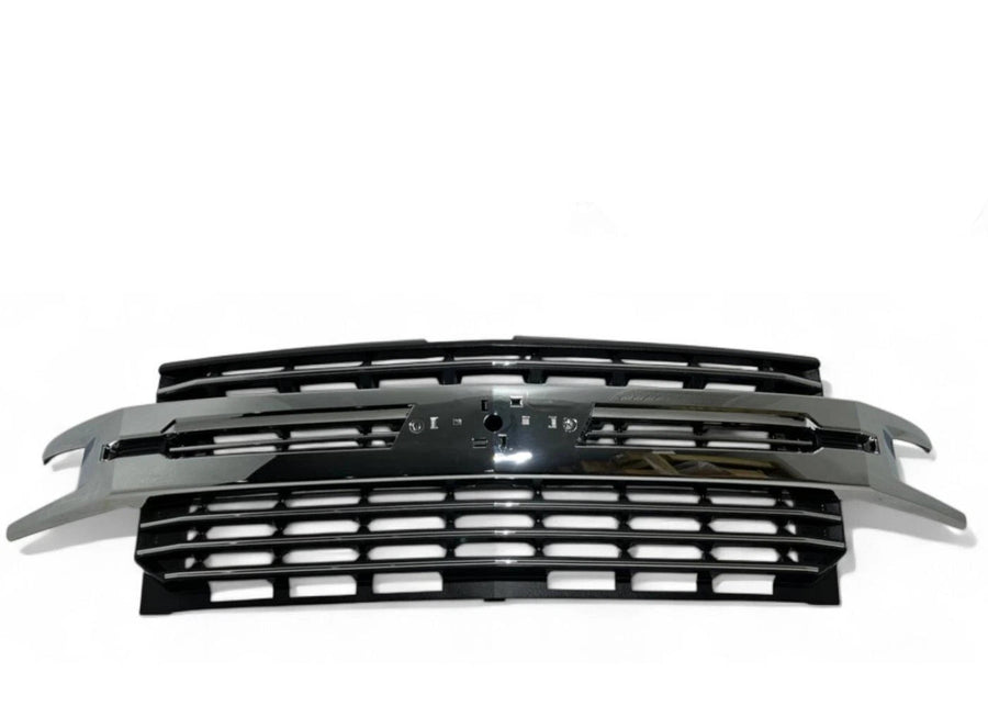 2019-2022 Chevrolet Silverado 1500 LTZ Front Bumper Upper Grille Chrome - Texas-e-parts