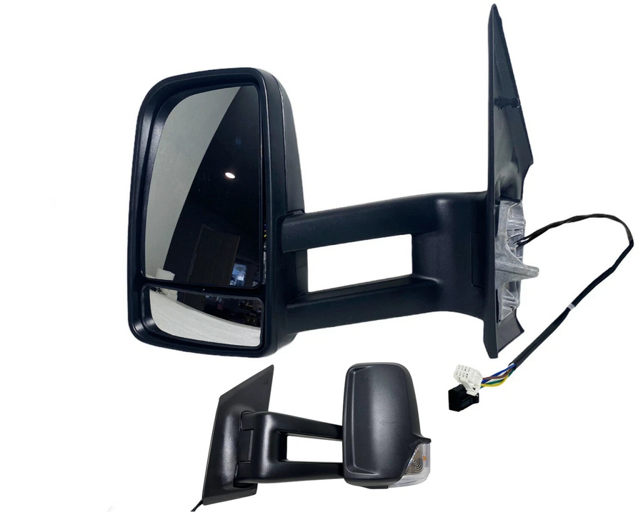 2019-2021 Mercedes Benz Sprinter 1500 2500 3500 Left Front Door Side Rear View Mirror Long Arm - Texas-e-parts
