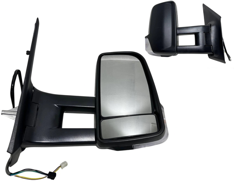 2019-2021 Mercedes Benz Sprinter 1500 2500 3500 Right Front Door Side Rear View Mirror Long Arm - Texas-e-parts