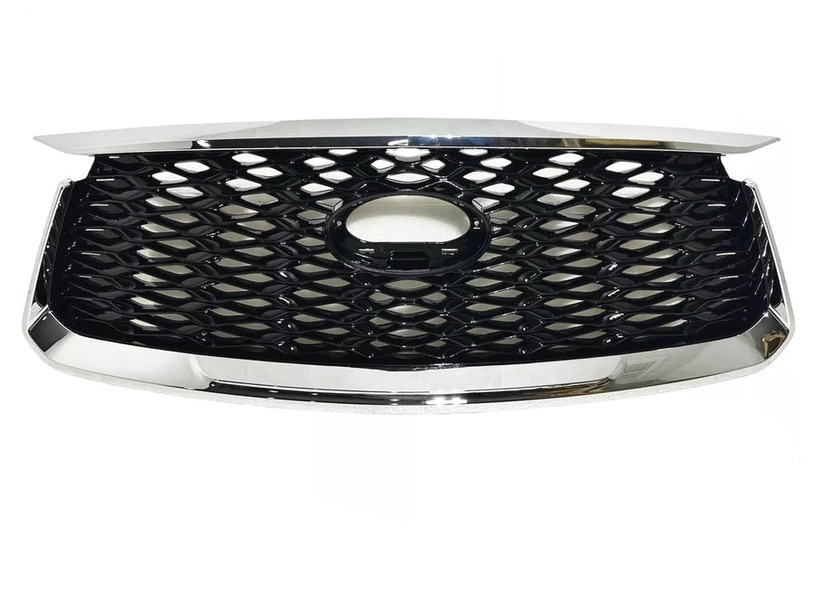 2021 2022 2023 2024 Infiniti QX60 Grille Front Bumper Upper Grille Chrome - Texas-e-parts