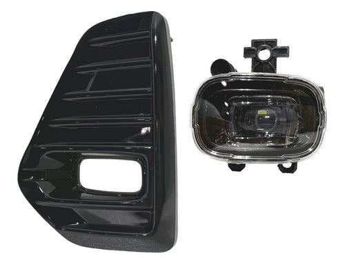 2021 2022 2023 Nissan Kicks SR Front Bumper Fog Light Lamp With Cover Left Driver Side Gloss Black - Texas-e-parts
