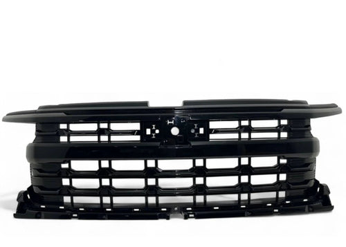 2022-2023 Chevrolet Silverado 1500 LTZ Grille Front Bumper Grille With Camera Option Gloss Black - Texas-e-parts
