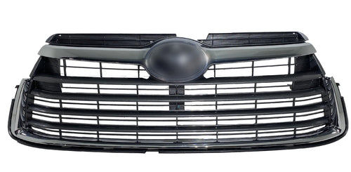 2014 2015 2016 Toyota Highlander Front Bumper Upper Lower Grille - Texas-e-parts