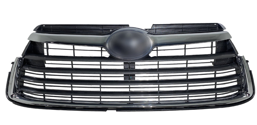 2014 2015 2016 Toyota Highlander Front Bumper Upper Lower Grille - Texas-e-parts