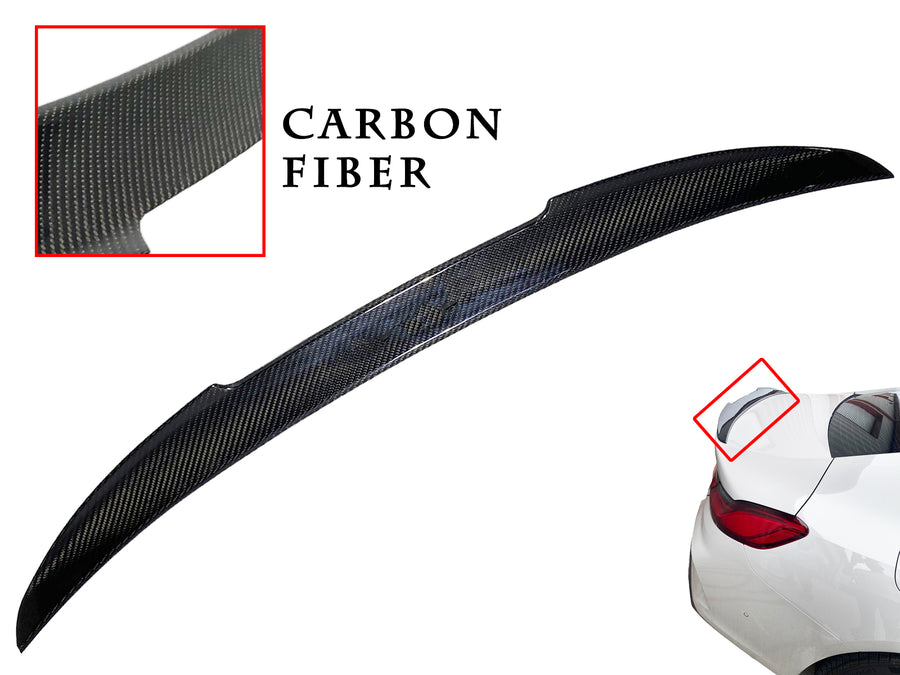 2019 2020 2021 2022 2023 2024 BMW 8-Series Gran Coupe 4-Door Rear Trunk Deck Lid Spoiler Wing Carbon Fiber - Texas-e-parts