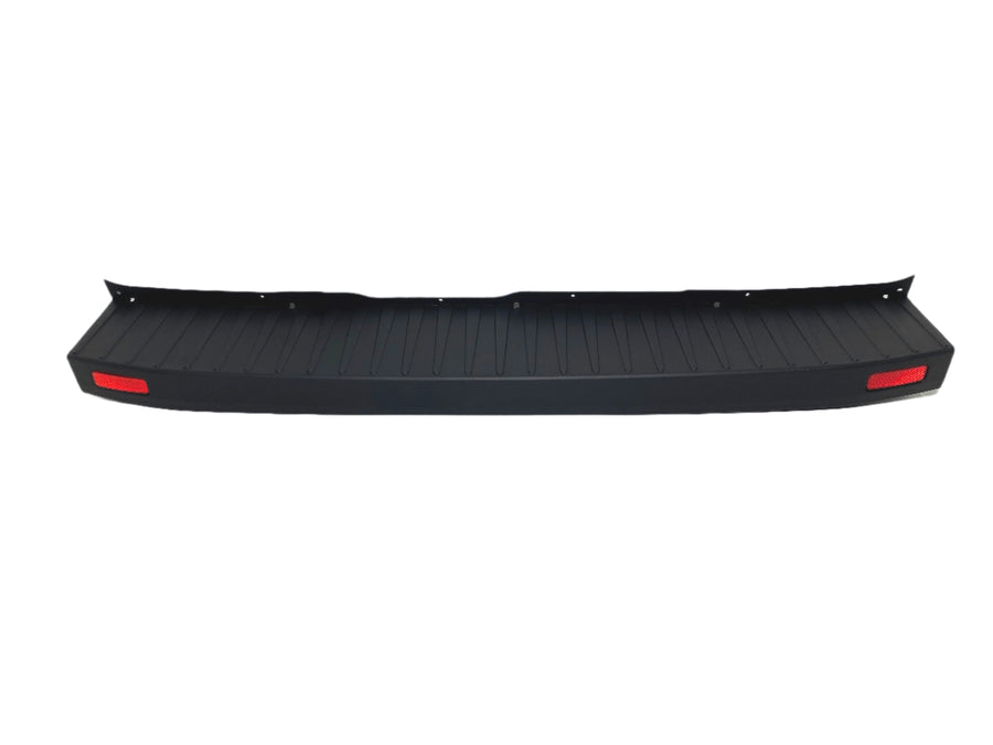 2015 2016 2017 2018 2019 2020 2021 2022 2023 2024 Ford Transit Rear Bumper Cover Without Sensor Holes With Reflectors - Texas-e-parts