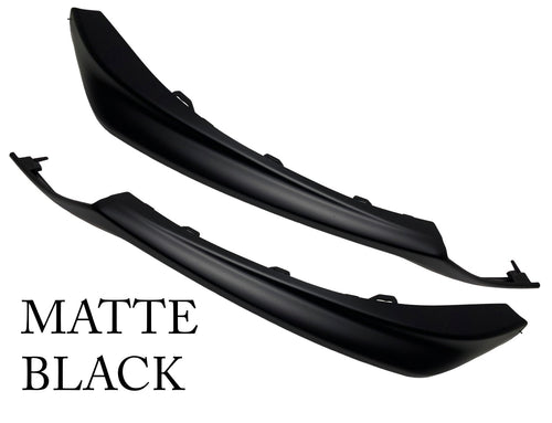 2021 2022 2023 Toyota Camry XSE SE Front Bumper Side Lower Molding Trim Left Driver & Right Passenger Set Matte Black - Texas-e-parts