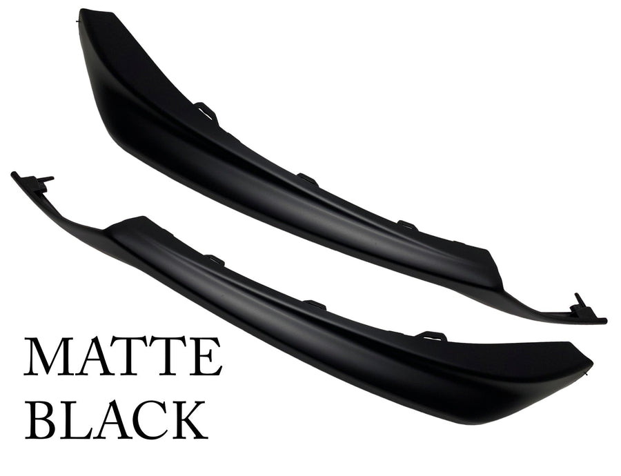 2021 2022 2023 Toyota Camry XSE SE Front Bumper Side Lower Molding Trim Left Driver & Right Passenger Set Matte Black - Texas-e-parts