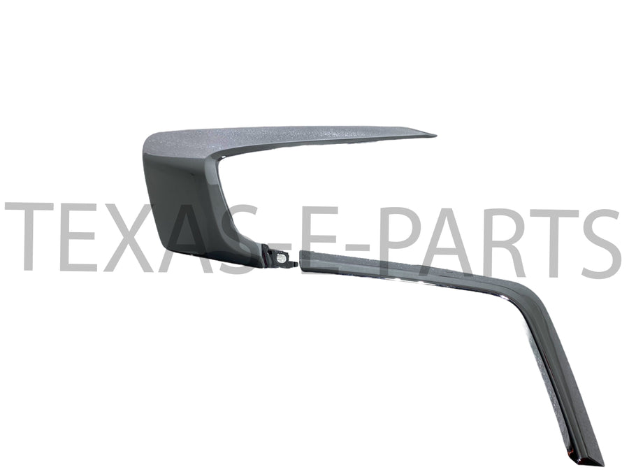 2016 2017 2018 2019 Mitsubishi Outlander Sport Front Bumper Left Chrome Trims Upper Lower Molding - Texas-e-parts