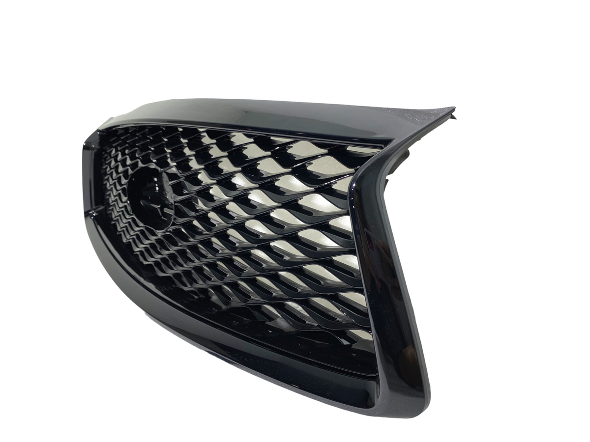 Front Bumper Upper Grille For 2018-2022 Infiniti Q50 – Black, No Emblem, Aftermarket