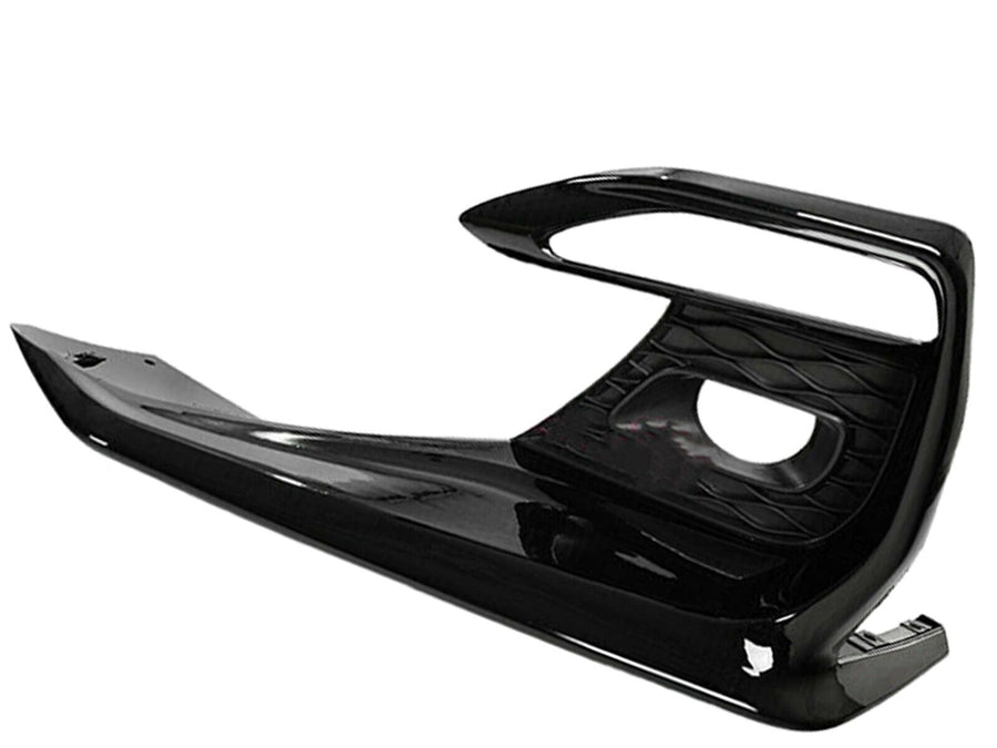 2018 2019 2020 2021 2022 2023 2024 Infiniti Q50 Q50s Sports Front Bumper Fog Light Cover Left Driver Side Gloss Black - Texas-e-parts