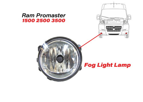 2014-2022 Ram Promaster 1500 2500 3500 Front Fog Light Lamp Left Driver Or Right Passenger Side - Texas-e-parts