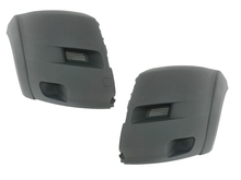 Load image into Gallery viewer, 2014 2015 2016 2017 2018 Ram Promaster 1500 2500 3500 Left Right Front Bumper Side End Cap Cover With Flare Gray Driver &amp; Passenger Set