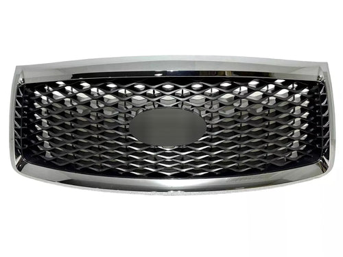 2018-2021 Infiniti QX80 Grille Front Bumper Upper Chrome Grill With Camera Option - Texas-e-parts