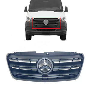 2019 2020 2021 2022 2023 2024 Mercedes Benz Sprinter 1500 2500 3500 3500XD Grille Front Bumper Upper Grille