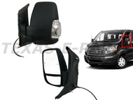 2015 2016 2017 2018 2019 2020 2021 2022 2023 2024 Ford Transit 150 250 350 Front Left Door Side Rear View Mirror Short-Arm Power Heated Signal