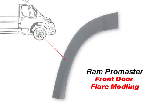 2014-2018 Ram ProMaster 1500 2500 3500 Front Right Door Flare Molding Trim Passenger Side - Texas-e-parts