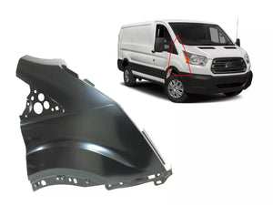 2015 2016 2017 2018 2019 2020 2021 2022 2023 2024 Ford Transit 1500 2500 3500 3500HD Right Front Fender Panel Passenger side